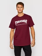 Koszulki męskie - Thrasher T-Shirt Skatemag Bordowy Regular Fit - miniaturka - grafika 1