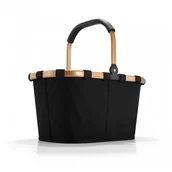 Torby szkolne - Reisenthel Kosz zakupowy Gold Carrybag, czarny, złoty, 48x28x29 cm - miniaturka - grafika 1
