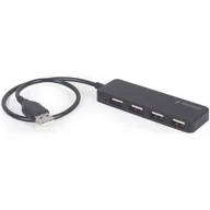 Wtyczki i adaptery - GEMBIRD HUB USB 2.0 4-porty czarny - miniaturka - grafika 1