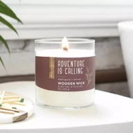 Świece - Sojowa świeca zapachowa z olejkami eterycznymi drewniany knot Adventure is Calling Candle-lite 454 g - miniaturka - grafika 1
