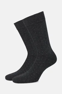 Skarpety Szare w Drobny Wzór - Skarpetki męskie - miniaturka - grafika 1