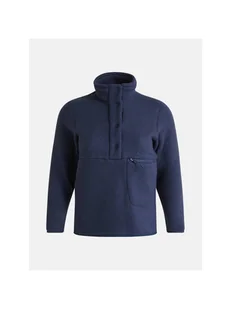 Bluza polarowa damska Peak Performance W Fleece Snap T Neck granatowy M - Bluzy damskie - miniaturka - grafika 1