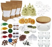 Świece - Zestaw do robienia świec + świeczki choinki do dekoracji świątecznych 15 - miniaturka - grafika 1