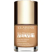Podkłady do twarzy - Clarins Skin Illusion Velvet Podkład 30 ml - Nr 111 N - miniaturka - grafika 1