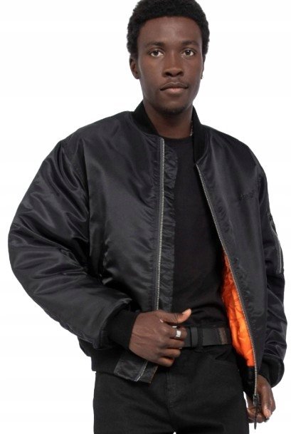 SCHOTT KURTKA MĘSKA CZARNA BOMBER CASUAL L 1J9A