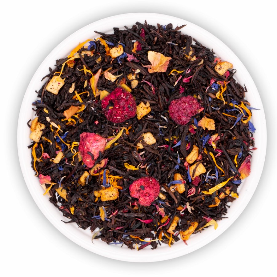 Herbata Czarna Liściasta Imię Róży Jabłko Malina Róża Palermo Teaverso 500G