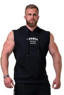 Bluzy sportowe męskie - Bluza męska Nebbia 1965 Golden Era hoodie ragtop 197 black XXL - miniaturka - grafika 1