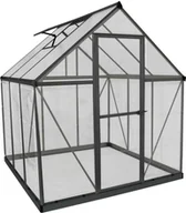 Szklarnie ogrodowe - Palram - Szklarnia aluminiowa Canopia Hybrid 66 Antracyt 185x185x208 cm - miniaturka - grafika 1