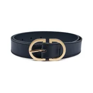 Paski - Tommy Hilfiger Skórzany pasek FEMININE OVAL - miniaturka - grafika 1