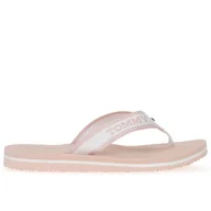 Klapki i japonki damskie - Japonki Tommy Hilfiger Webbing Pool Slide FW0FW07859-0LA - różowe - miniaturka - grafika 1