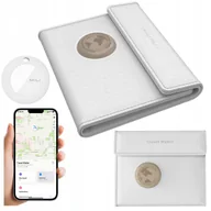 Portfele - MILI portfel podróżny z lokalizatorem MiTag Apple Ios iPhone czarny biały - miniaturka - grafika 1