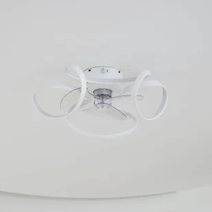 Lindby Wentylator sufitowy LED Lomata, biały, cichy, Ø 23 cm - Wentylatory sufitowe - miniaturka - grafika 1