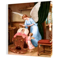 Ikony i obrazy sakralne - Obraz religijny na płótnie Anioł Stróż - miniaturka - grafika 1