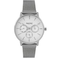 Zegarki damskie - Srebrny damski zegarek z multidatownikiem PACIFIC X6202-01 - miniaturka - grafika 1
