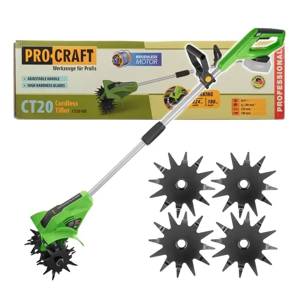 Procraft Ct20bb Glebogryzarka Akumulatorowy 224mm 20v