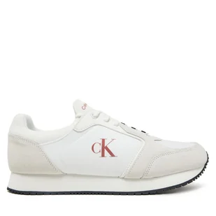 Sneakersy Calvin Klein Jeans Retro Sock Runner Mg YM0YM01152 Biały - Sneakersy męskie - miniaturka - grafika 1