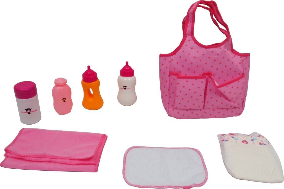 Happy Friend Happy Friend - Diaper Bag with Doll Care 504309 /Dolls and Dollhouses /Multi