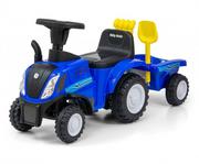 Jeździki dla dzieci - Milly Mally Jeździk Pojazd New Holland T7 Traktor niebieski GXP-797608 - miniaturka - grafika 1