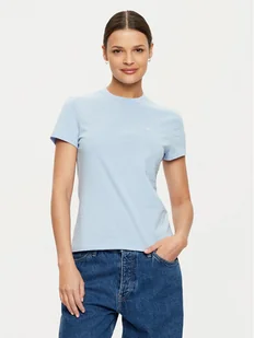 Calvin Klein T-Shirt K20K208061 Błękitny Regular Fit - Koszulki i topy damskie - miniaturka - grafika 1