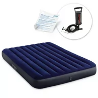 Materace turystyczne - Materac dmuchany 203 x 152 cm z pompką tłokową Intex 64759 - miniaturka - grafika 1