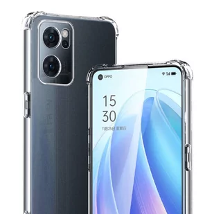 Silikonowe etui pancerne ShockProof Alogy do Oppo Reno7 5G Global Przezroczyste - Etui i futerały do telefonów - miniaturka - grafika 3