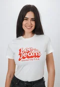 Koszulki i topy damskie - Damska koszulka t-shirt Lee SLIM LOGO TEE S - miniaturka - grafika 1