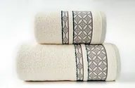 Ręczniki - Greno Ręcznik bawełniany Arabiana Kremowy - miniaturka - grafika 1