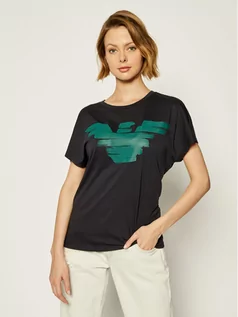 Koszulki i topy damskie - Emporio Armani T-Shirt 6G2T7S 2JSYZ 0927 Granatowy Regular Fit 38, 40, 42, 44 - grafika 1