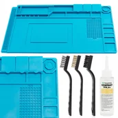 Akcesoria BHP - Techrebal Mata Termoodporna 45x30cm 3 Pędzle Serwisowe IPA 100ml - miniaturka - grafika 1
