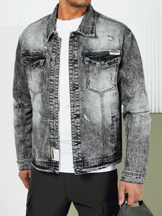 Kurtka męska jeansowa czarna Dstreet TX4689-XL - Kurtki męskie - miniaturka - grafika 1