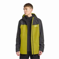 Kurtki męskie - Męska kurtka Jack Wolfskin TAUBENBERG 3IN1 JKT M chartreuse - 2XL - miniaturka - grafika 1