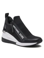 Półbuty damskie - Michael Kors MICHAEL Sneakersy Willis Wedge Trainer 43S2WIFS1D Czarny - miniaturka - grafika 1