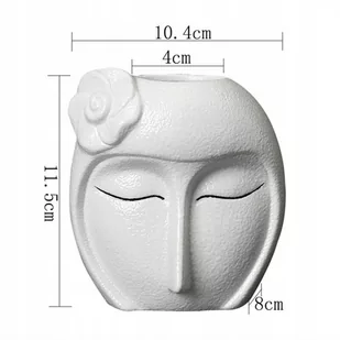 Donica,osłonka ,pojemnik,wazon,głowa dziewczyny - Donice - miniaturka - grafika 1