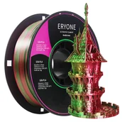 Filamenty i akcesoria do drukarek 3D - ERYONE Dual Color Silk PLA Filament for 3D Printers, 1.75mm Tolerance  /- 0.03mm, 1kg (2.2LBS)/Spool - Red and Green - miniaturka - grafika 1