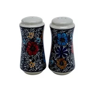 Ceramiczna solniczka i pieprzniczka Ceramika Bolesławiec - Młynki do soli i pieprzu - miniaturka - grafika 1