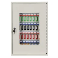 Szafki na klucze - B2B Partner Metalowa szafka na klucze 55x38x8 cm, 50 szt. HF550T-50K - miniaturka - grafika 1