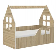 Łóżka dla dzieci i młodzieży - Łóżko dziecięce Domek SONOMA140x70 materac pokrowiec - miniaturka - grafika 1