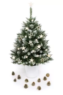 Choinka sztuczne Sosna Diamentowa w donicy, 110 cm - Choinki - miniaturka - grafika 1