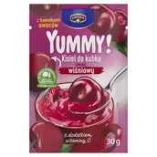 Kisiel - Krüger Yummy! Kisiel do kubka smak wiśniowy 30 g - miniaturka - grafika 1