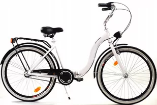 Dallas Bike Składak Alu 3Spd 28 cali Biały z Czarnym - Rowery - miniaturka - grafika 1