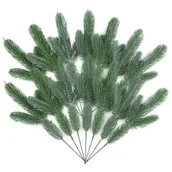 Sztuczne kwiaty - Sztuczne gałązki sosnowe choinka 24szt - miniaturka - grafika 1