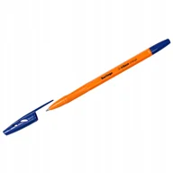 Długopisy - Długopis olejowy ze skuwką Tribase Orange 0.7 mm niebieski 265891 BERLINGO - miniaturka - grafika 1