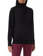 Swetry damskie - G-STAR RAW Damski sweter z dzianiny Core Roll Neck Knit, Czarny (Dk Black D21961-d166-6484), XS - miniaturka - grafika 1