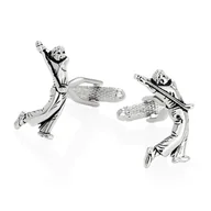 Spinki do mankietów i krawatów - Spinki do mankietów Golfista Golf KC-1022 Onyx-Art London - miniaturka - grafika 1