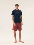 Piżamy męskie - Piżama męska Dash Henderson granatowy, czerwony M - Esotiq&Henderson - miniaturka - grafika 1