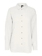 Bluzki damskie - Vero Moda Koszula "Natali" w kolorze białym - miniaturka - grafika 1