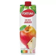 Soki i napoje niegazowane - Fortuna Sok 100 % jabłko 1 l - miniaturka - grafika 1