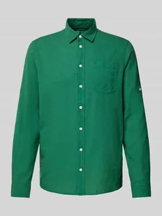 Koszula casualowa o kroju slim fit z kołnierzykiem typu kent - Koszule męskie - miniaturka - grafika 1