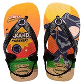 Buty dla chłopców - Havaianas Baby Marvel Pop żółte klapki japonki, 1/2 UK, Pop Yellow - miniaturka - grafika 1