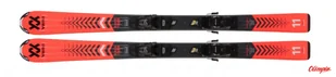 Narty Volkl RACETIGER JR RED + MARKER 7.0 VMOTION JR R BLACK/ANTHRACITE (130-160) 2022/2023 - Narty - miniaturka - grafika 1